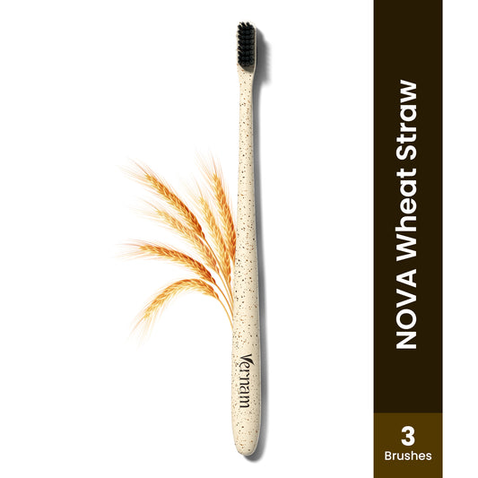 Wheat Straw Corn Starch Toothbrush (Pack of 3)