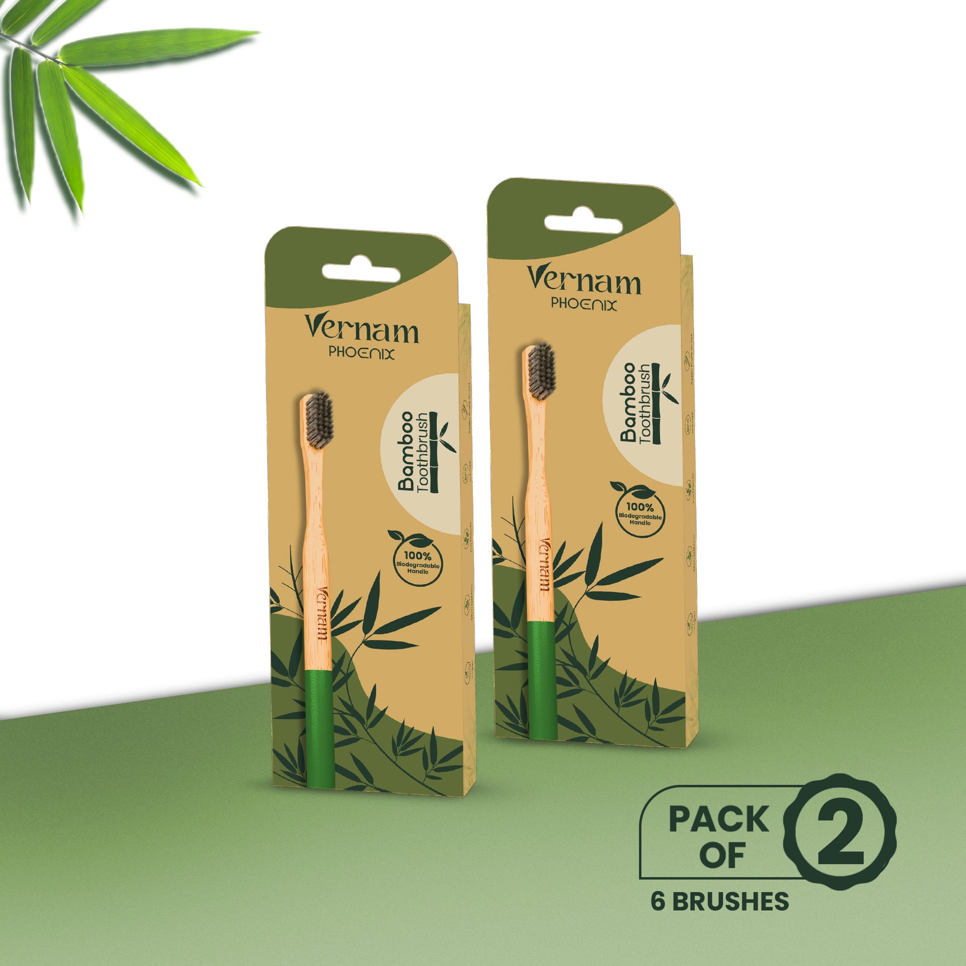 Phoenix Bamboo Charcoal Toothbrush (Pack of 3)