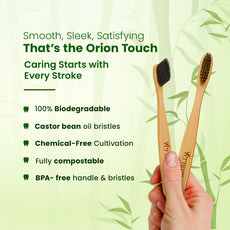 ORION Bamboo Charcoal Toothbrush (Pack of 3)