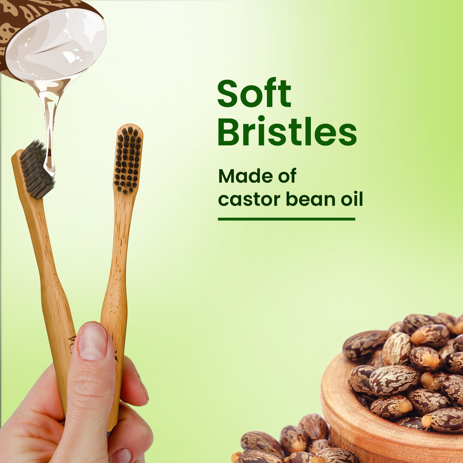 Phoenix Bamboo Charcoal Toothbrush (Pack of 3)