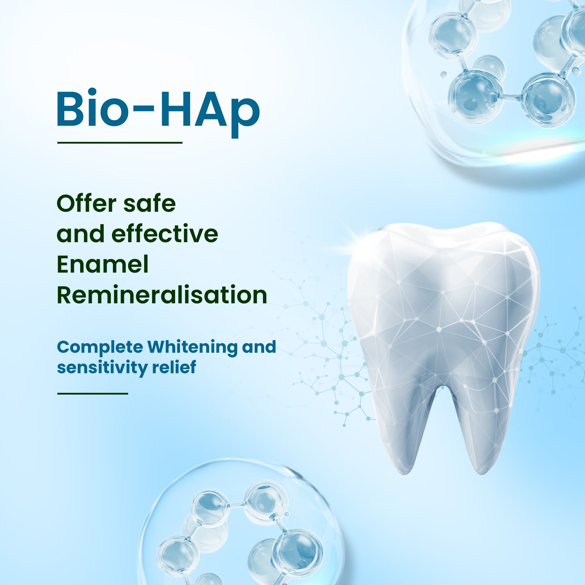 Hydroxyapatite, Whitening, Sensitivity