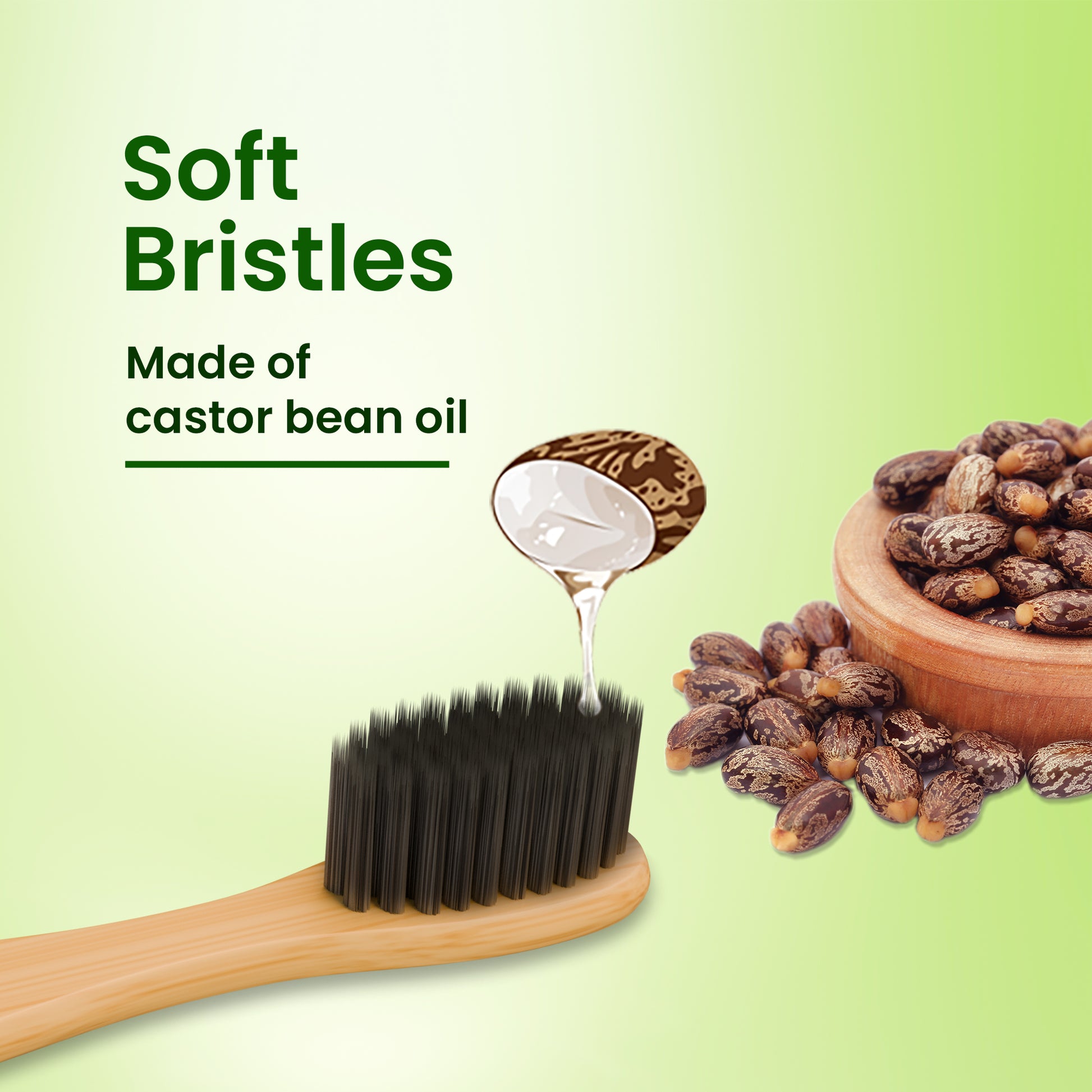ORION Bamboo Charcoal Toothbrush (Pack of 3)
