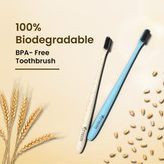 Wheat Straw Corn Starch Toothbrush (Pack of 3)