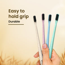 Wheat Straw Corn Starch Toothbrush (Pack of 3)