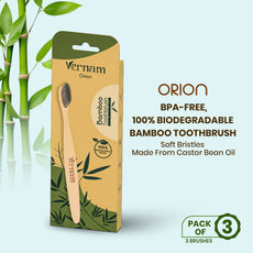 ORION Bamboo Charcoal Toothbrush (Pack of 3)