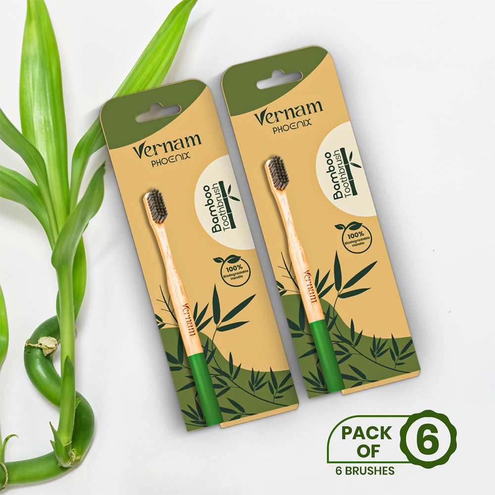 Phoenix Bamboo Charcoal Toothbrush (Pack of 3)